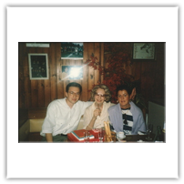 con la prof.ssa Wanda Leskovic e la compagna di studi pianistici Cinzia Zanella, 1990