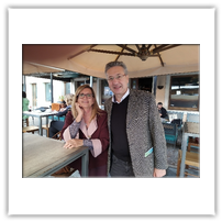 Con l'amica Marina Mungai. Cividale del Friuli 2019
